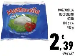 Conad Mozzarella bocconcini moro offerta
