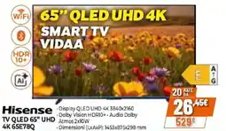 Expert Hisense TV QLED 65" UHD 4K 65E78Q offerta
