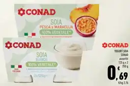 Conad Yogurt soia CONAD offerta