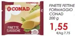 Conad Finette fettine formaggio CONAD offerta