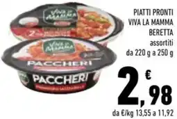 Conad Piatti pronti viva la mamma BERETTA offerta