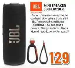 Expert MINI SPEAKER JBLFLIP7BLK offerta