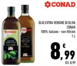 Conad Olio extra vergine di oliva CONAD offerta