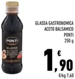 Conad Glassa gastronomica aceto balsamico PONTI offerta
