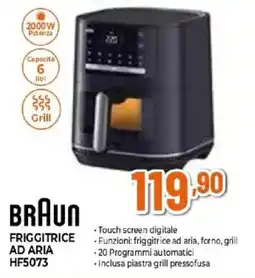 Expert BRAUN FRIGGITRICE AD ARIA HF5073 offerta