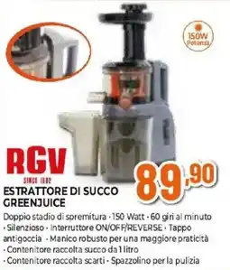 Expert Rgv estrattore di succo greenjuice offerta