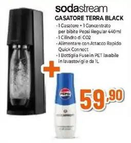 Expert Sodastream gasatore terra black offerta