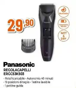 Expert Panasonic REGOLACAPELLI ERGC53K503 offerta