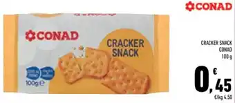 Conad Cracker snack CONAD offerta