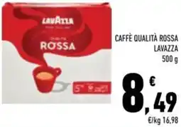 Conad Caffè qualità rossa LAVAZZA offerta