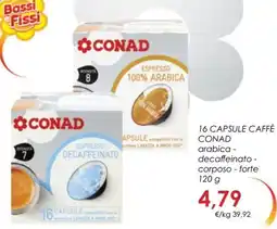 Conad 16 capsule caffè CONAD offerta