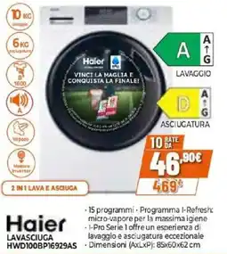 Expert Haier LAVASCIUGA HWD100BP16929AS offerta