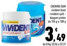 Conad Chewing gum VIVIDENT offerta