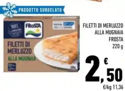 Conad Filetti di merluzzo alla mugnaia FROSTA offerta