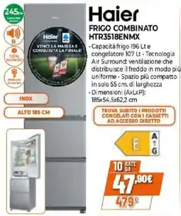 Expert Haier FRIGO COMBINATO HTR3518ENMX offerta
