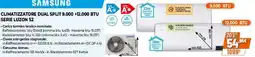 Expert SAMSUNG CLIMATIZZATORE DUAL SPLIT 9.000 +12.000 BTU SERIE LUZON S2 offerta