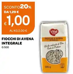 Ekom Vital love fiocchi di avena integrale offerta