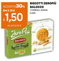 Ekom Biscotti zeropiù balocco 7 cereali, avena offerta