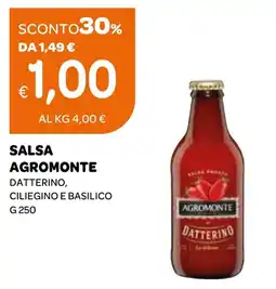 Ekom Salsa agromonte datterino, ciliegino e basilico offerta