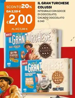 Ekom Il gran turchese colussi integrale con gocce di cioccolato, cacao e cioccolato offerta