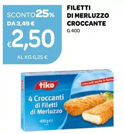 Ekom Tiko filetti di merluzzo croccante offerta