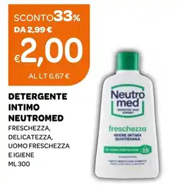 Ekom Detergente intimo neutromed freschezza, delicatezza, uomo freschezza e igiene offerta