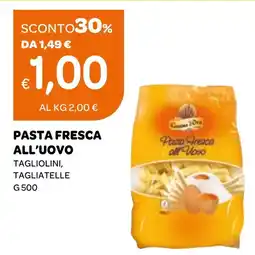 Ekom Pasta fresca all'uovo tagliolini, tagliatelle offerta