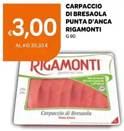 Ekom Carpaccio di bresaola punta d'anca RIGAMONTI offerta