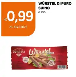 Ekom Würstel di puro suino offerta