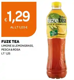 Ekom Fuze tea limone & lemongrass, pesca & rosa offerta