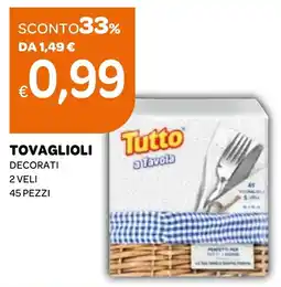 Ekom Tutto tovaglioli decorati offerta