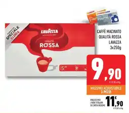Conad Superstore Caffè macinato qualità rossa LAVAZZA offerta