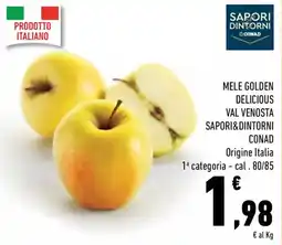 Conad Superstore Mele golden delicious val venosta SAPORI&DINTORNI CONAD offerta