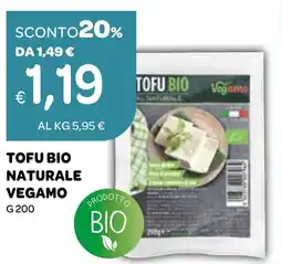 Ekom Tofu bio naturale VEGAMO offerta