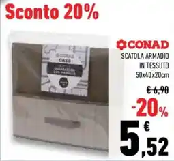 Conad Superstore Conad scatola armadio in tessuto offerta