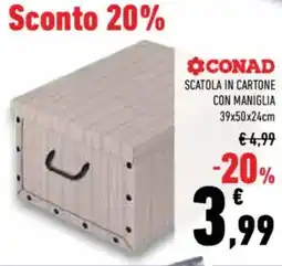 Conad Superstore Conad scatola in cartone con maniglia offerta