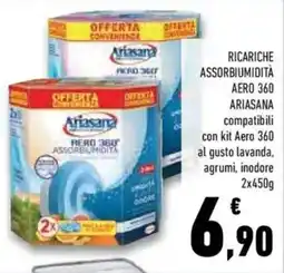 Conad Superstore Ricariche assorbiumidità aero 360 ARIASANA offerta