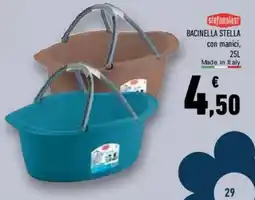 Conad Superstore Stefanplast bacinella stella con manici offerta