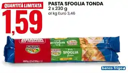 Eurospin Tre mulini pasta sfoglia tonda offerta