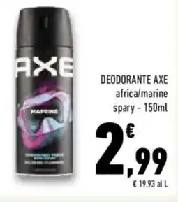 Conad Superstore Deodorante axe africa/marine spary offerta