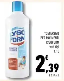 Conad Superstore Detersivo per pavimenti LYSOFORM offerta