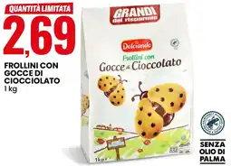 Eurospin Dolciando frollini con gocce di ciocciolato offerta