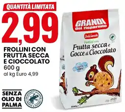 Eurospin Dolciando frollini con frutta secca e cioccolato offerta