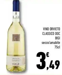 Conad Superstore Vino orvieto classico DOC BIGI offerta