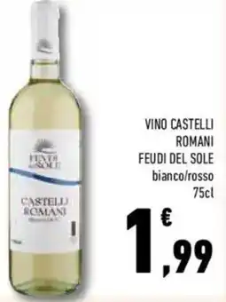 Conad Superstore Vino castelli romani FEUDI DEL SOLE offerta