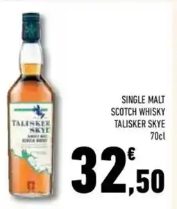 Conad Superstore Single malt scotch whisky TALISKER SKYE offerta
