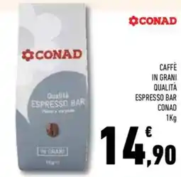 Conad Superstore Caffè in grani qualità espresso bar CONAD offerta