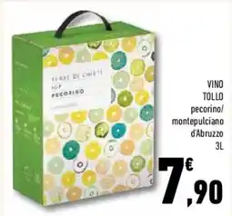 Conad Superstore Vino tollo pecorino/ montepulciano d'abruzzo offerta