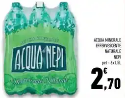 Conad Superstore Acqua minerale effervescente naturale NEPI offerta