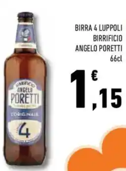 Conad Superstore Birra 4 luppoli birrificio ANGELO PORETTI offerta